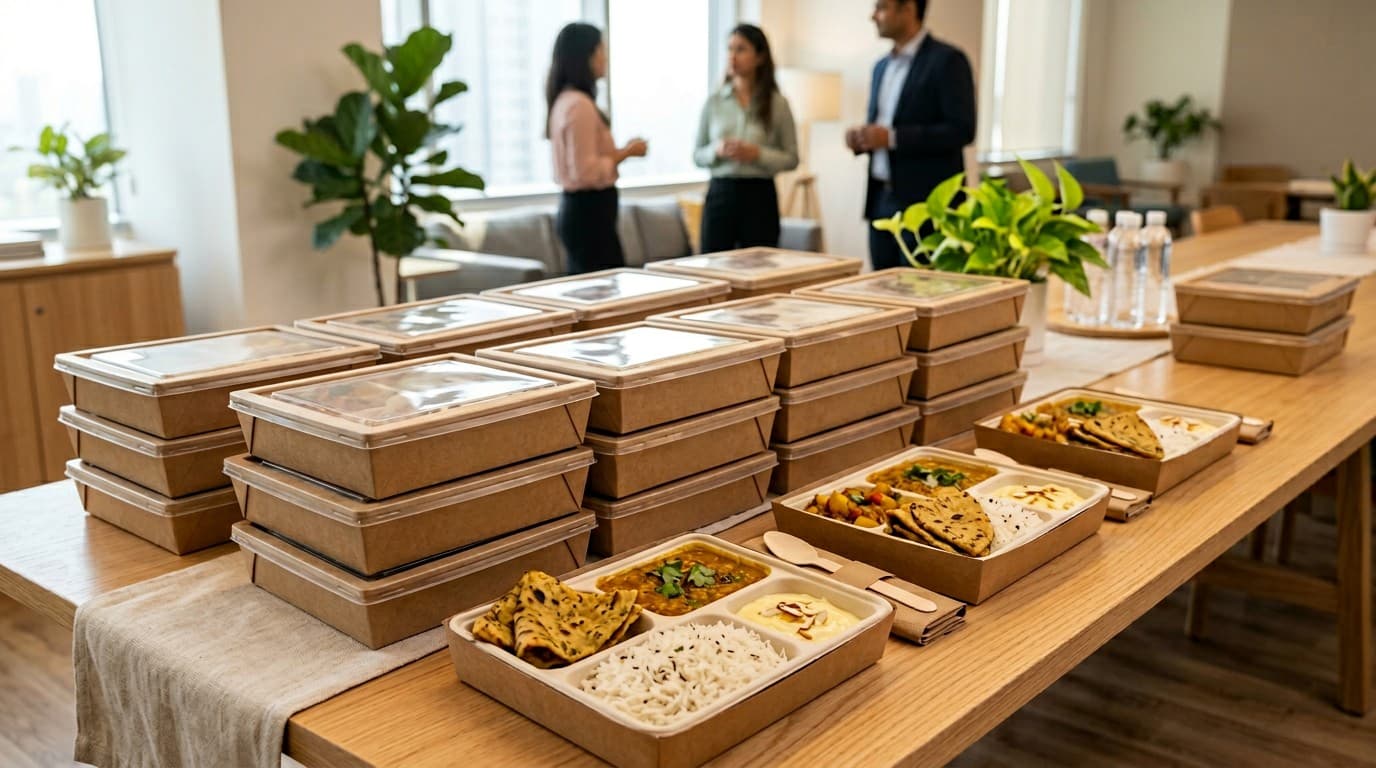 Corporate thali boxes