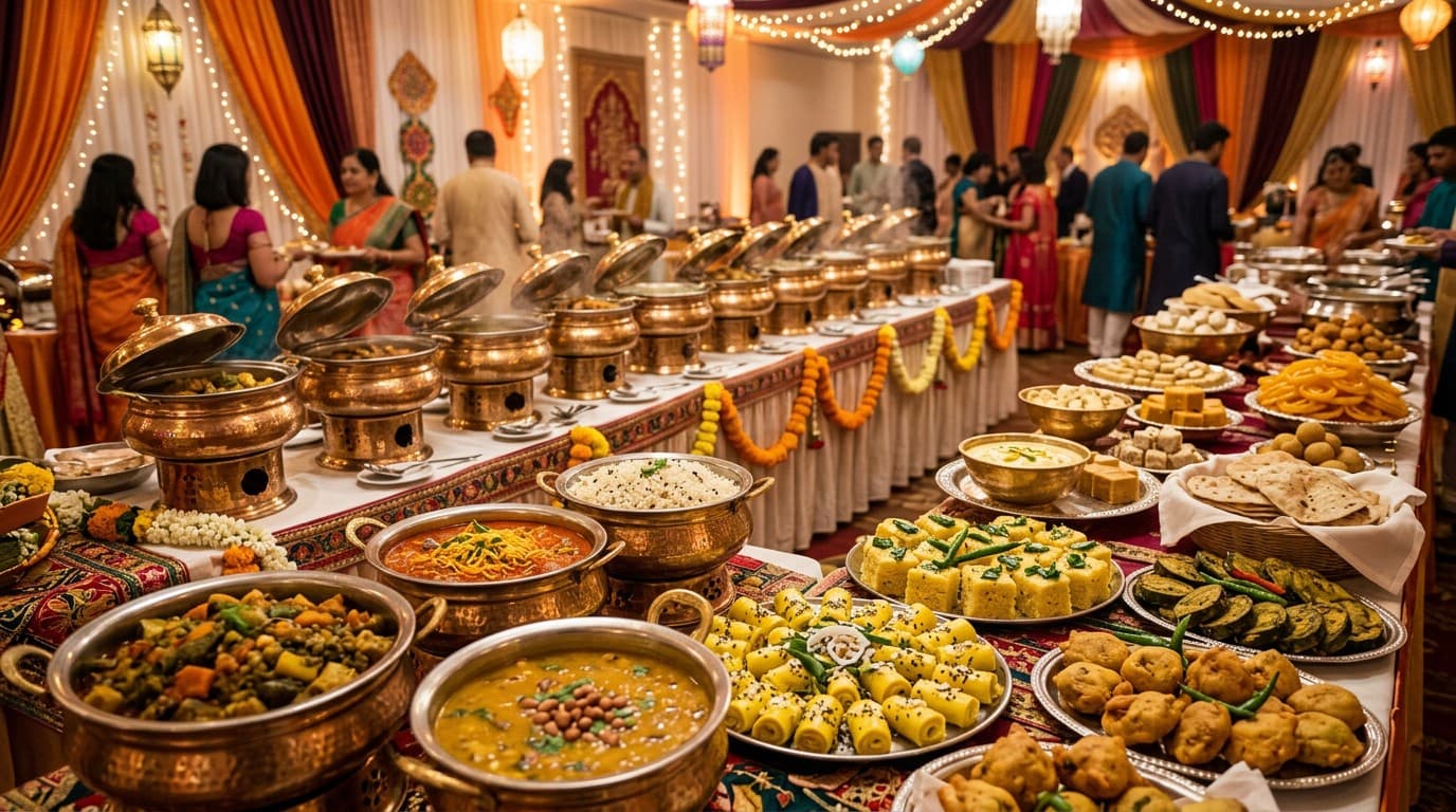 Wedding catering buffet