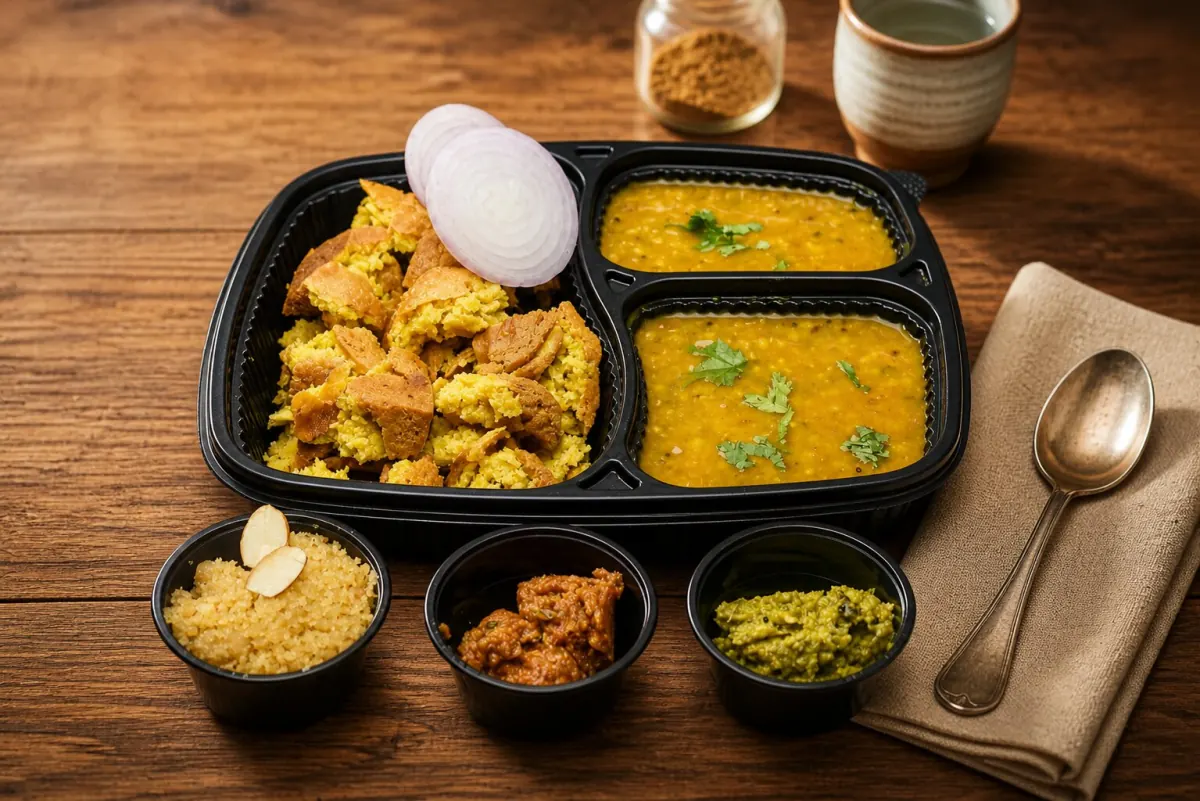 Rajasthani dal bati meal