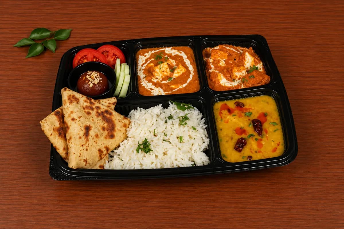 Regular paneer thali